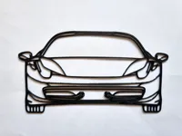 Silhouette murale Ferrari 458 — photo 2