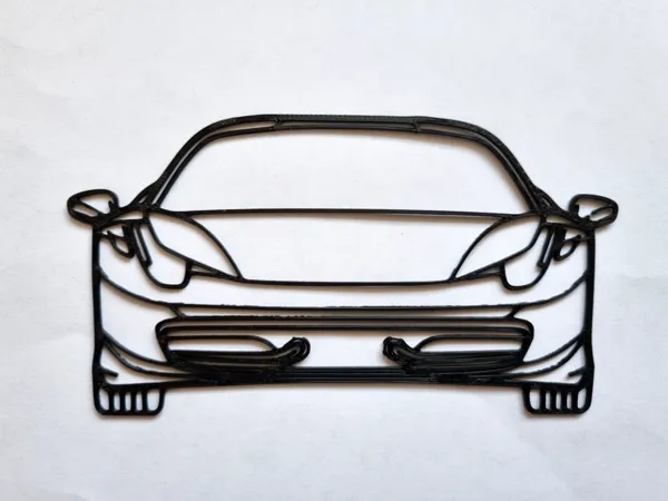 Silhouette murale Ferrari 458