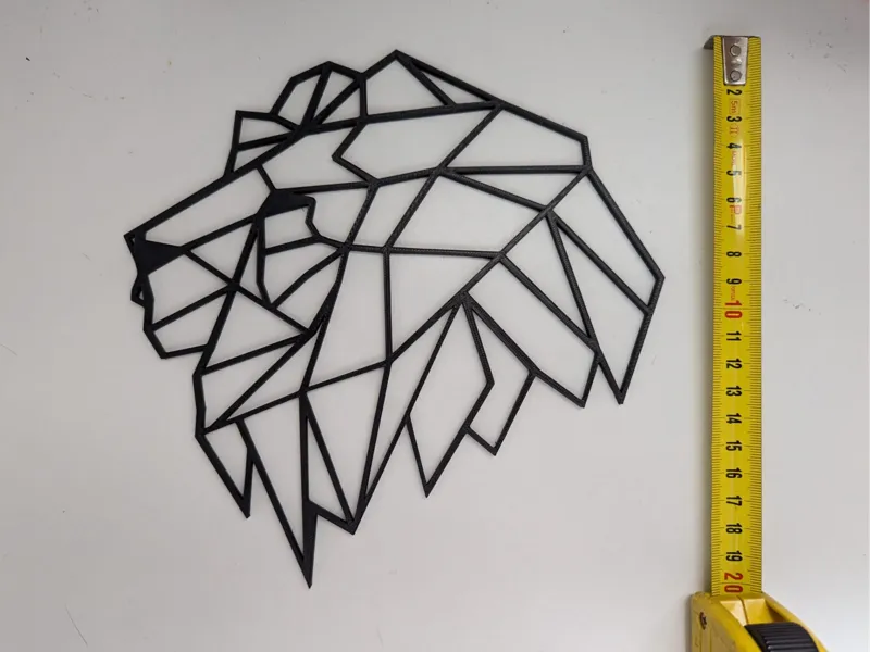 Lion Wall Line Art