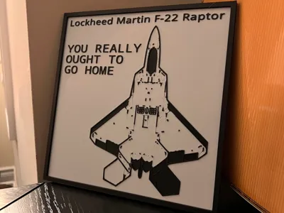 F22 Raptor Wall Art