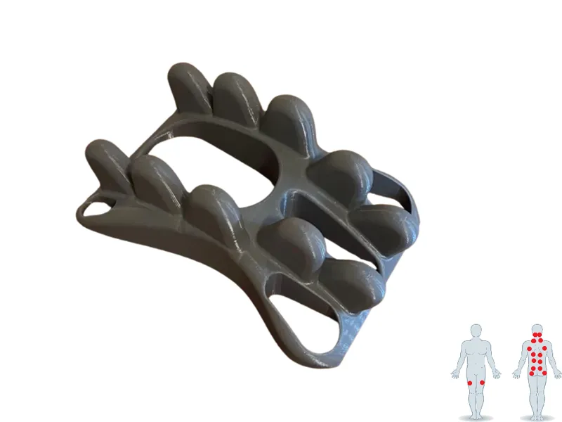 Trigger Point Curved Paraspinal Tool- No Supports!