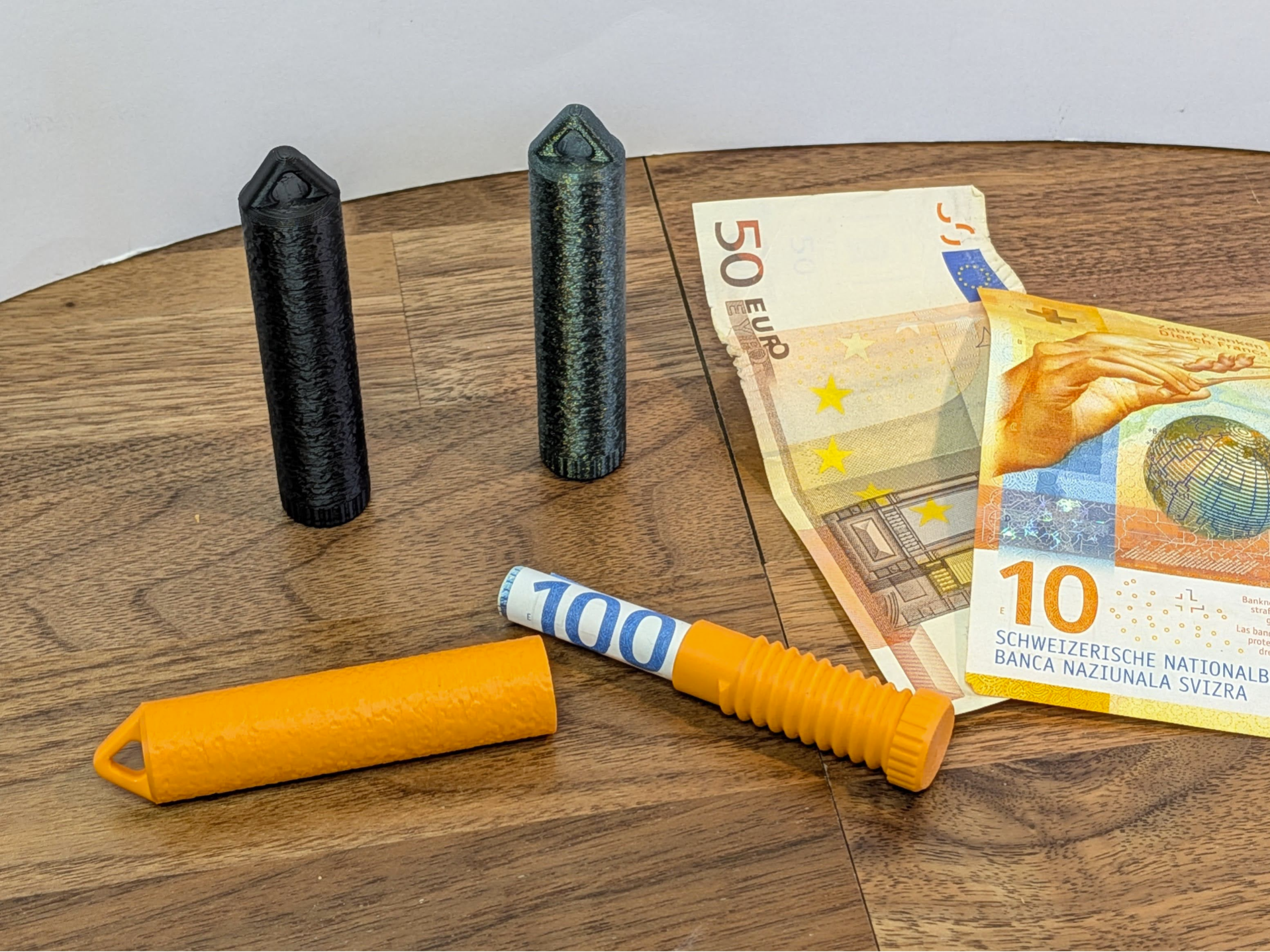 Emergency Money Capsule Keychain