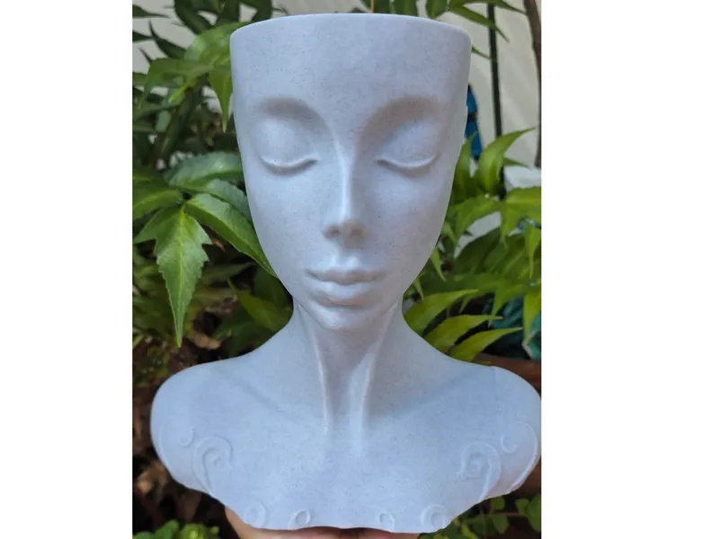 Maceta busto de mujer