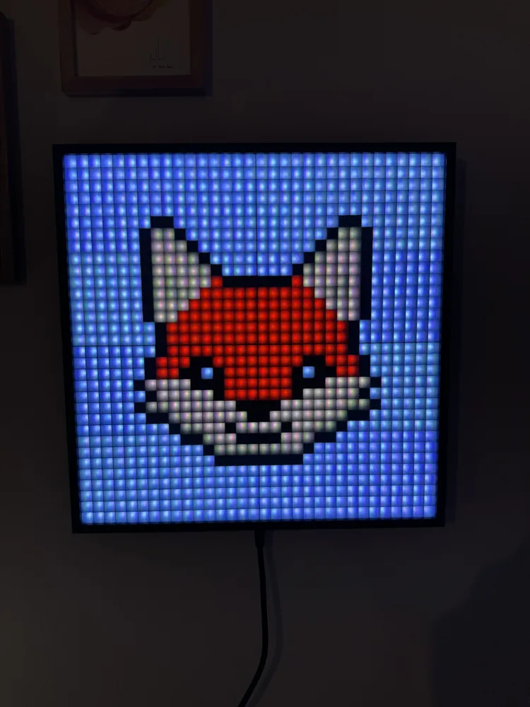 32x32 LED Matrix Frame with Diffuser Grid - Free 3D Print Model ...