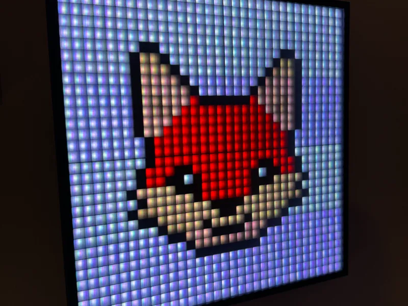 32x32 LED Matrix Frame with Diffuser Grid