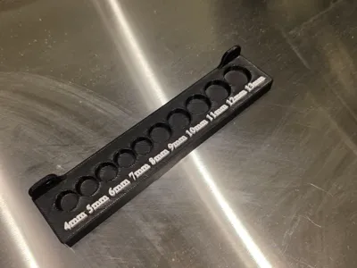 Socket holder for Biltema 4mm-13mm