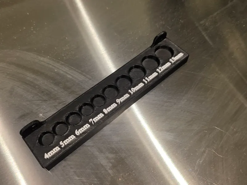 Socket holder for Biltema 4mm-13mm