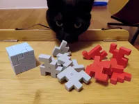 Puzzles cube Würfel, 3 niveaux de difficulté, version agrandie — photo 1