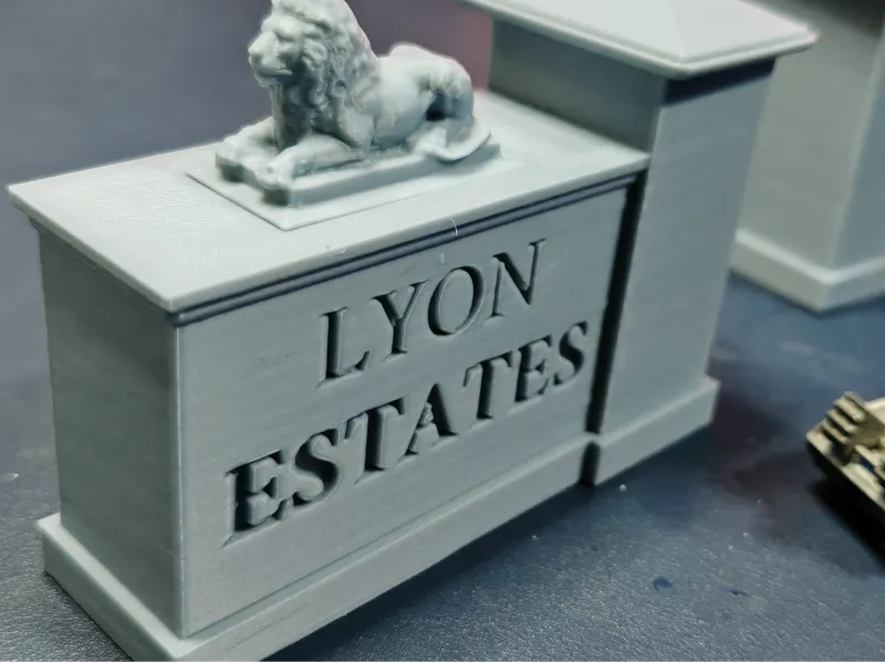 Back to the Future Lyon Estates Entrance Pillars