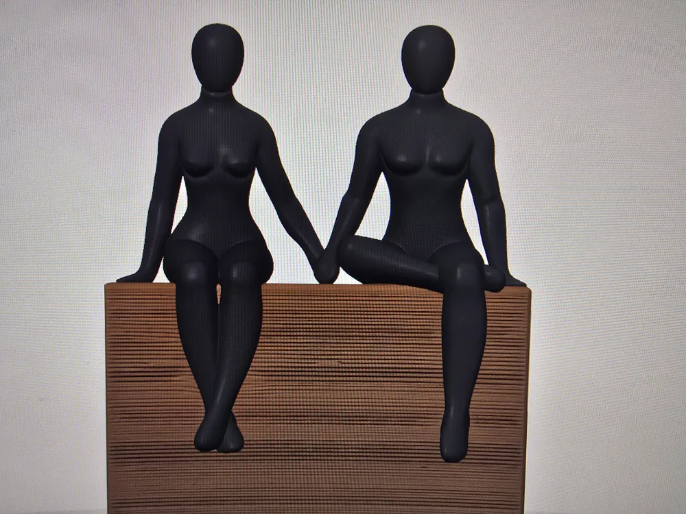 Couple Sculpture - Free 3D Print Model - MakerWorld