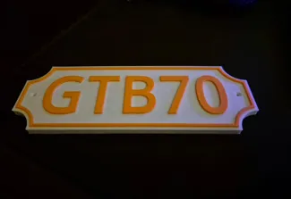 Personalisable blank plaque