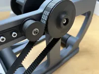 Larger 20mm Pulley to improve belt tensioning