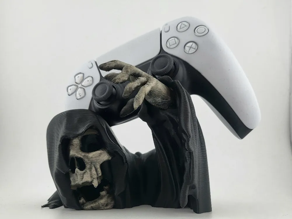 stand controller ps5 joystick holder skull - Free 3D Print Model ...