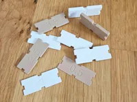 Shims, 5x each, 0.2mm layer, 2 walls, 100% infill