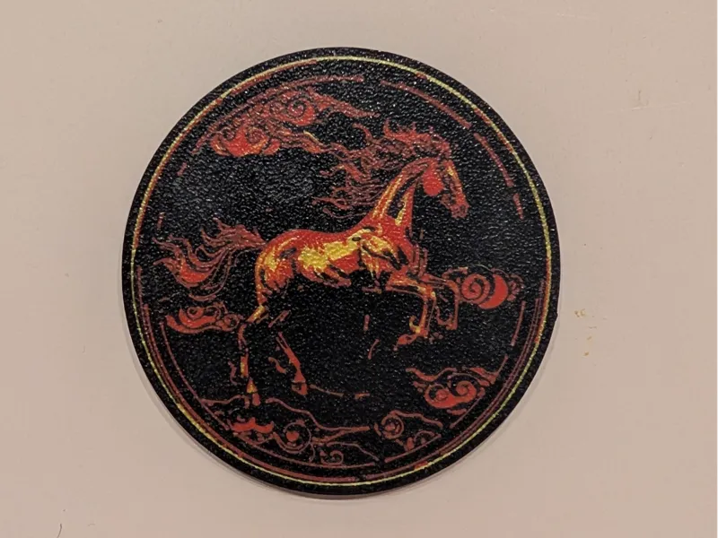 Fire Horse- cup coaster