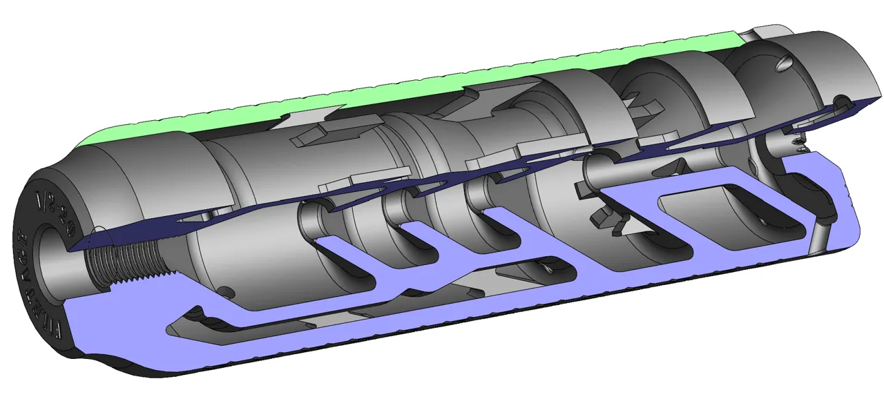 Silencer/Moderator for 22LR - 1/2x20 1/2x28 UN(E)F view 4