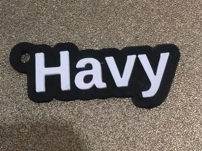 Customizable Parametric Name Keychain & AMS