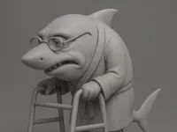 Figurine de vieux requin — photo 2
