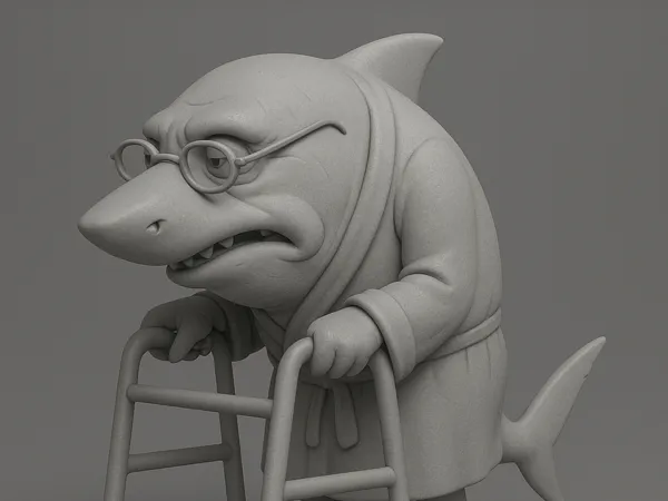 Figurine de vieux requin