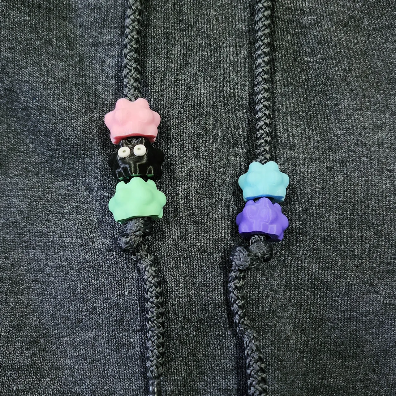 Soot Sprite & Konpeito Straw Tops, Earrings, Beads view 4