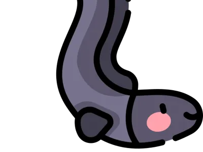 Kawaii flexi eel toy