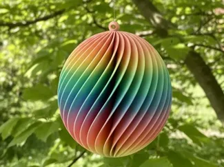 Windspiel mit 32 Lamellen