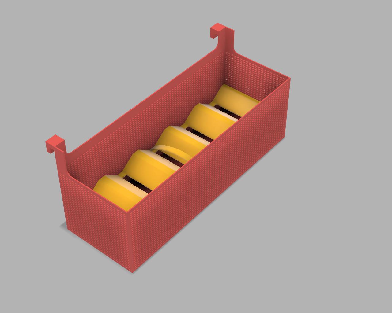 Miniatura 6 do modelo 3D 鱼缸乳化盒繁殖盒，孔雀鱼隔离盒 产房 外挂储物盒