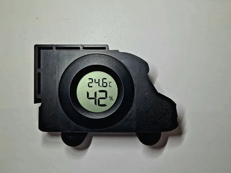 Camper thermometer for Skadis or standalone