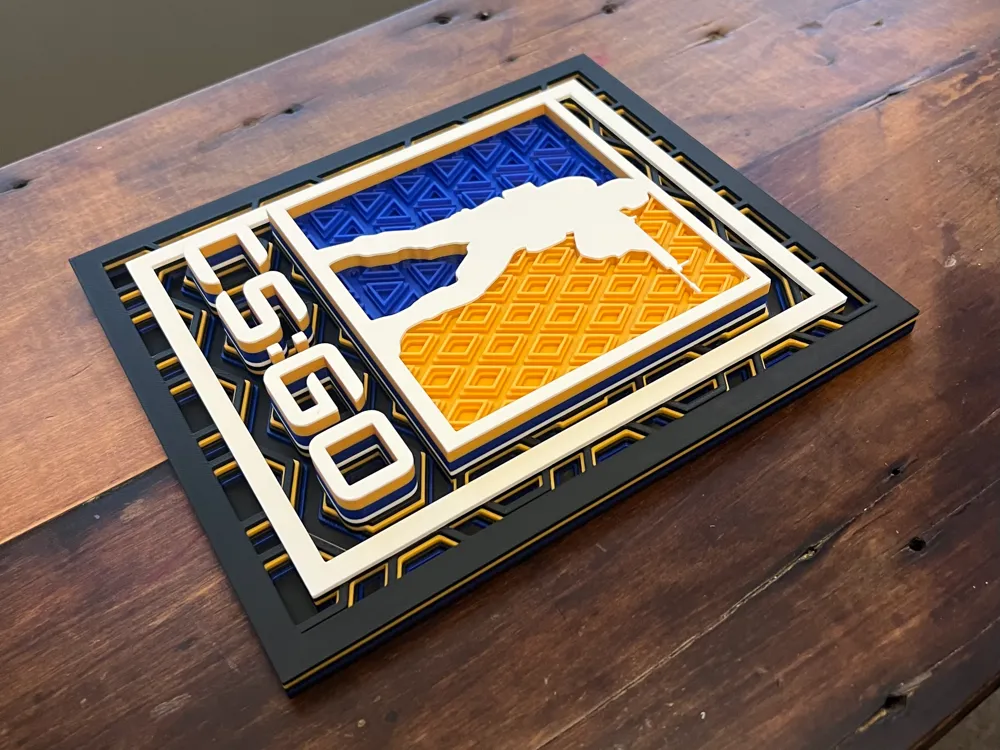 CS:GO Dimensional Mosaic - Free 3D Print Model - MakerWorld