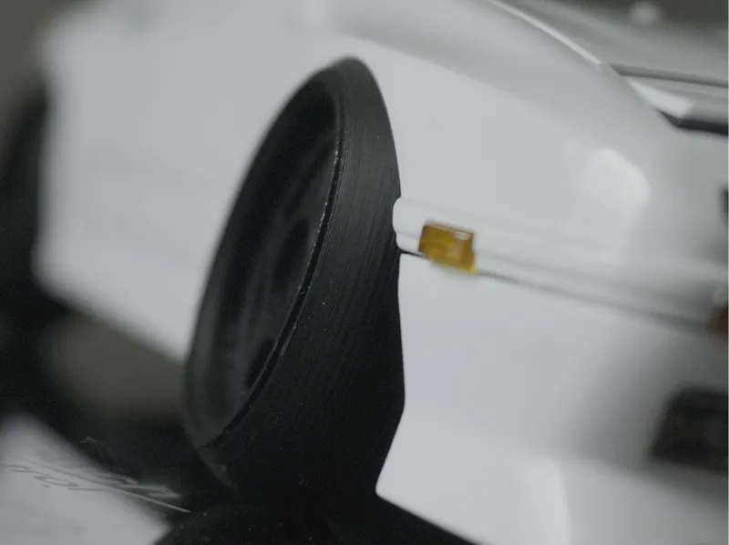 stretched tyre for normal offset wheel