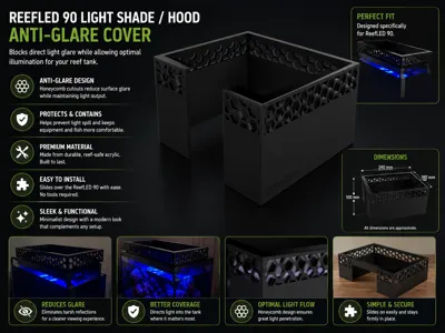 ReefLED 90 Light Shade / Hood – Anti-Glare Cover