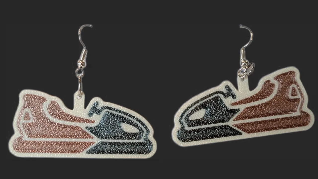 Scooter Bump Car Earrings view 2