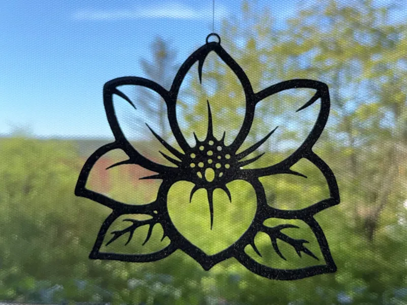 window decoration / flower / Magnolie