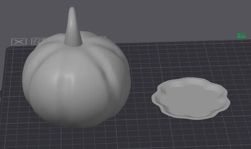 Simple Hollow pumpkin with open / sliced base