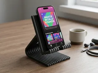 Modern Phone Stand Charging Cable – Minimalist