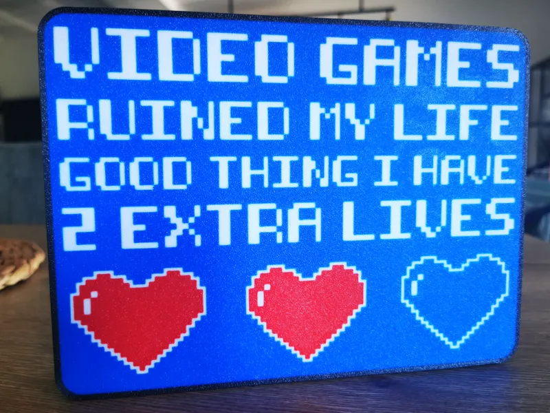 8bit lamp - Video games ruined my life