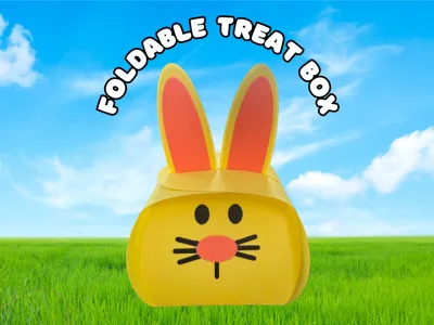 Foldable Bunny Treat Box