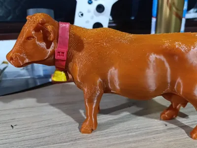 Cow with cowbell 