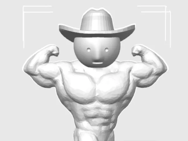 Smiski musclé version cow-boy