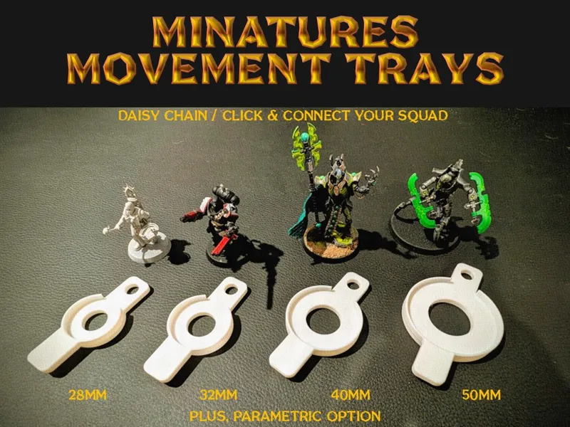 War Gamer Minatures Movement Tray (Interconnected)