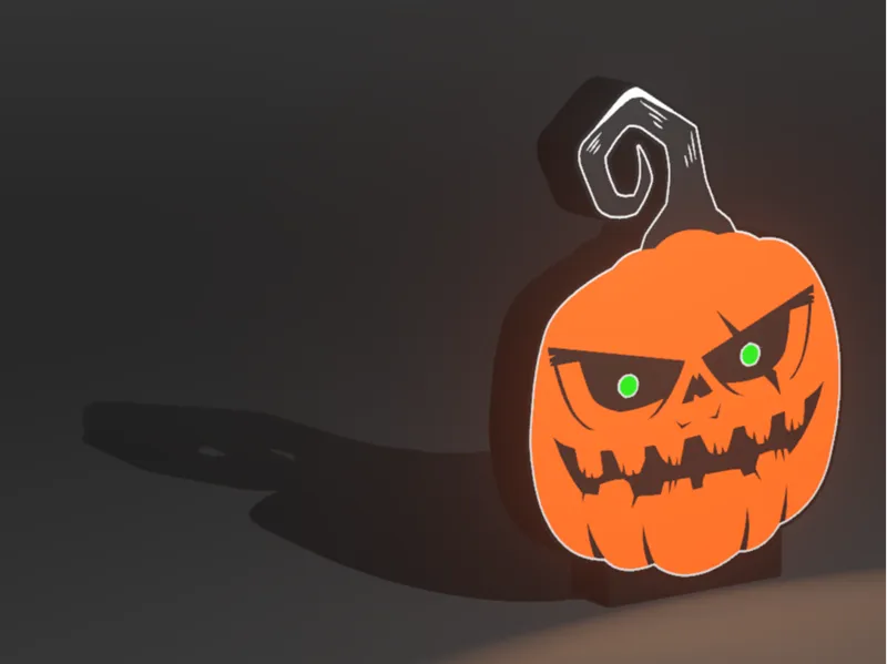 Lichtbox Kürbis Halloween