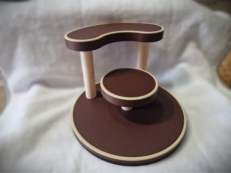 Modular Wood-Look Perfume Display Stand