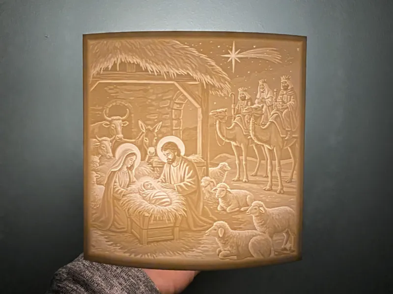 Christmas lithophane 