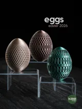 Minimalist Easter Egg Figurine with Intricate Pattern