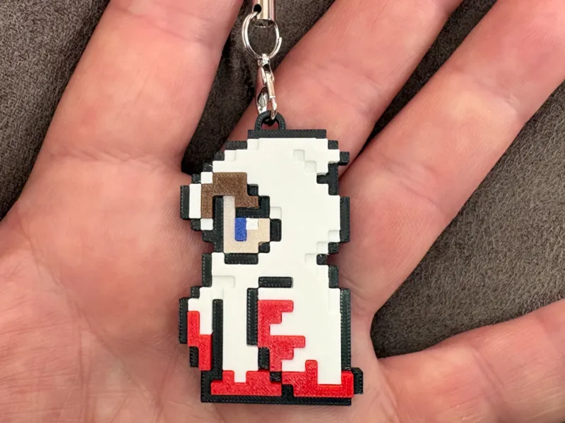 白魔道士 ピクセル AMS不要、White Mage Pixel art character