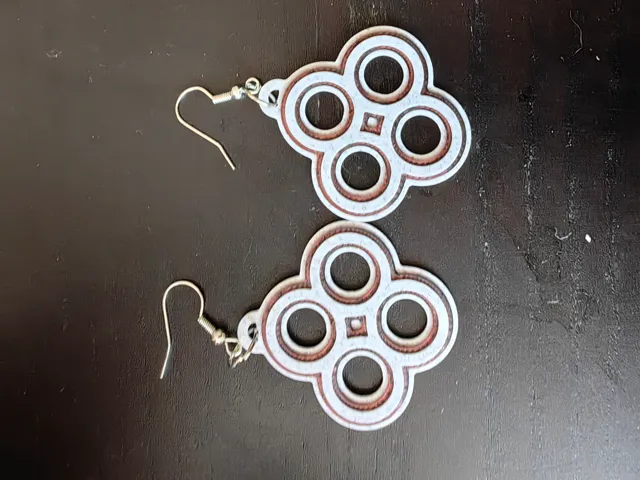 Quad Tangent Circle Earrings - Multicolor Jewelry