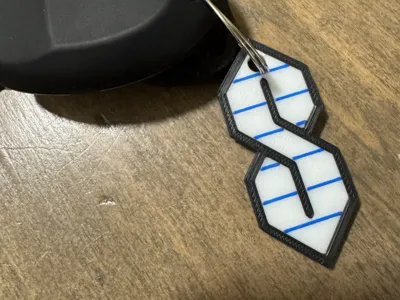 Cool S Keychain - Paper Edge