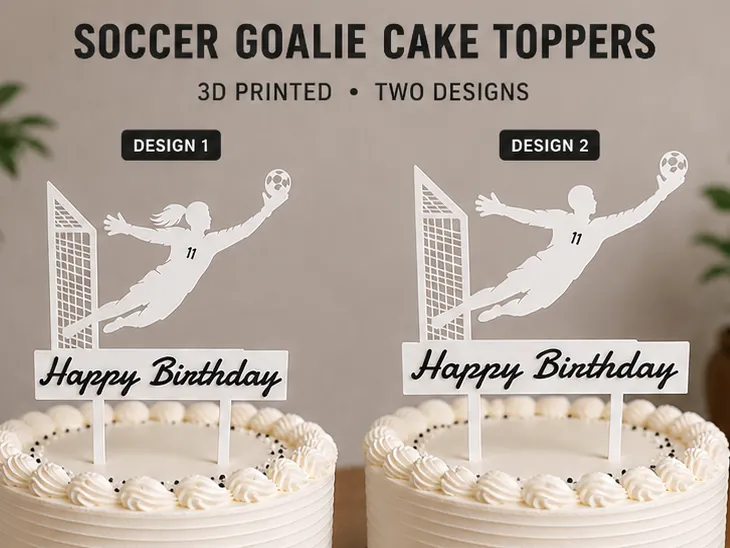 Goalkeeper Football Birthday Cake Topper soccer