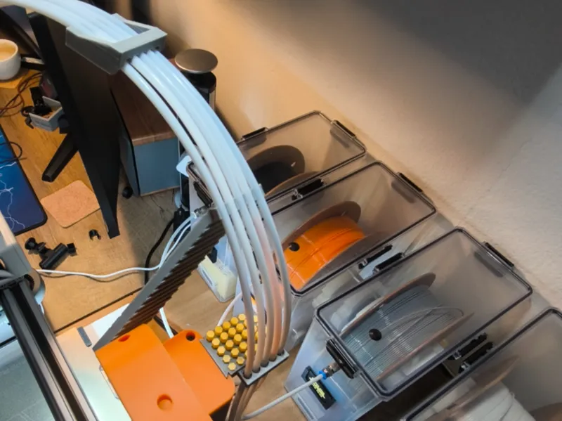 PTFE holder for five tubes for printer