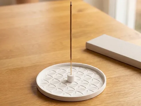 Modelo para impresión 3D: Räucherstäbchenhalter Blume des Lebens 14cm — referencia de MakerWorld